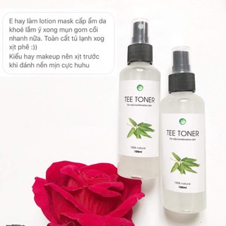 Tee Toner rửa sạch bụi bẩn khỏi da giúp lấy lại độ ẩm tức thì HANDMADE nhà BE