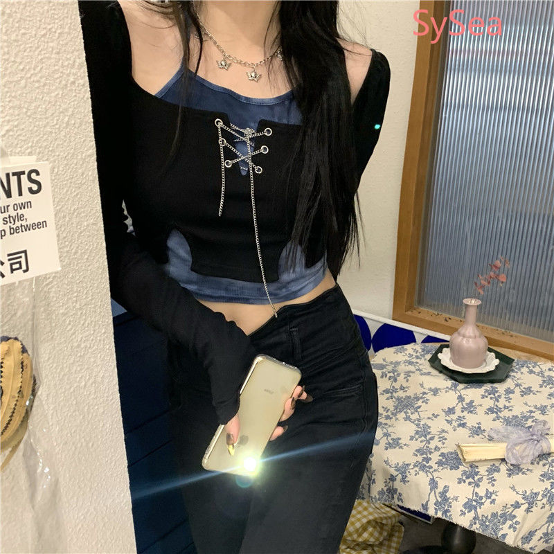 Women's Autumn Fashion Long Sleeve Croptop