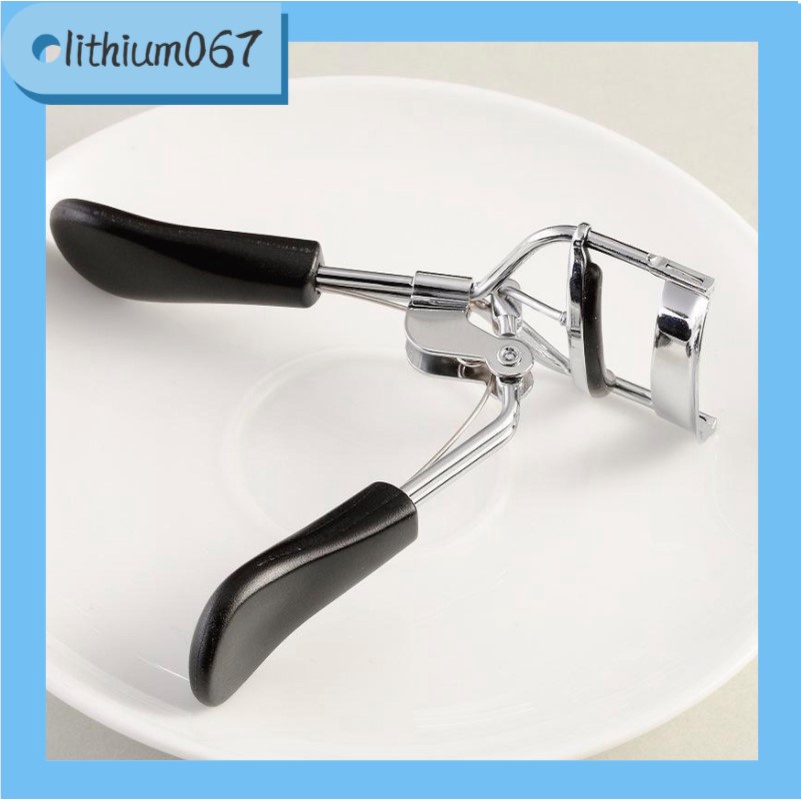 Lithium067 Eyelash Curler Carbon Steel Silicone Long Lasting Mini Portable Makeup Tool with Elastic Pad Dụng Cụ Bấm Lông Mi