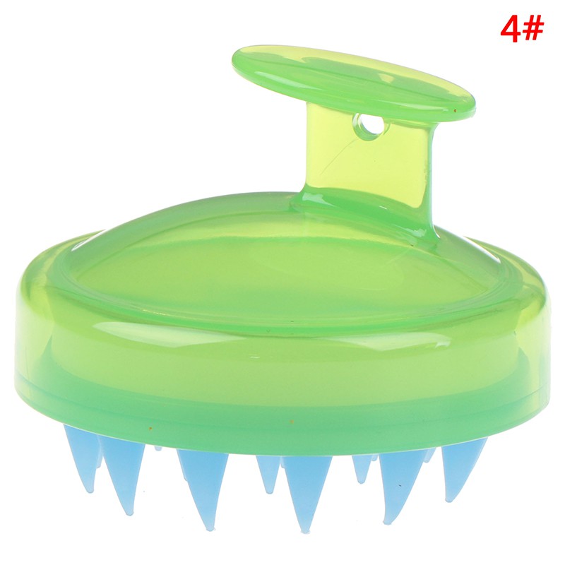 1 Bàn Chải Gội Đầu Mát Xa Da Đầu Bằng Silicone Tiện Dụng