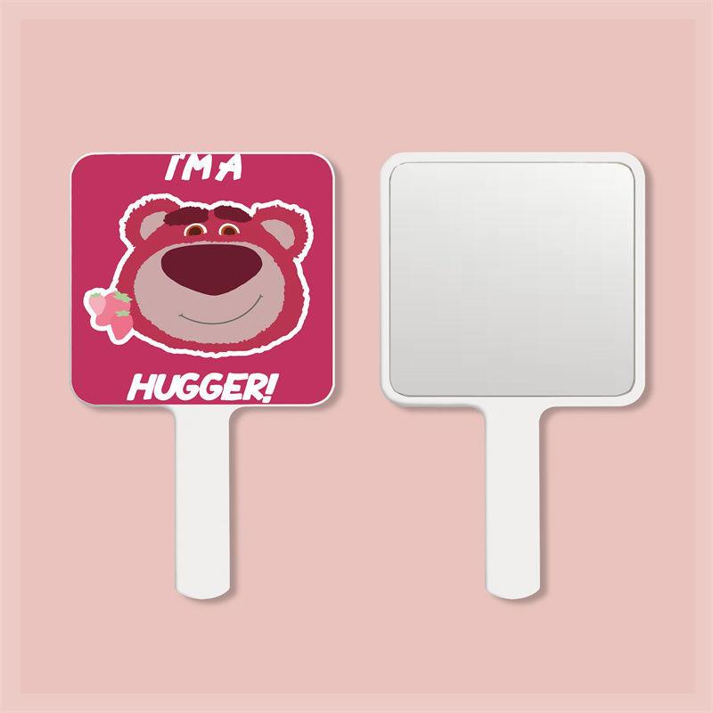 Gương Trang Điểm Cầm Tay Hình Gấu Dâu Tây Dễ Thương mi