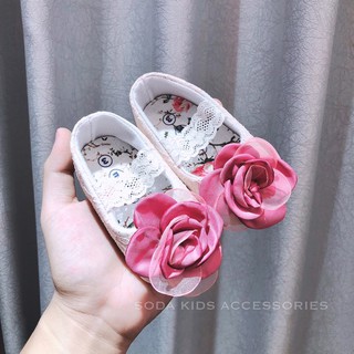 (Sale lẻ size) Giày hồng hoa quai ngang