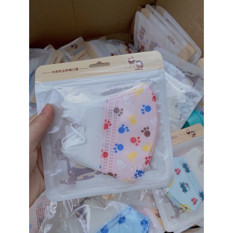 Set 10 KHẨU TRANG 3D CUTE CHO BÉ TỪ 3 THÁNG ĐẾN 10 TUỔI, DÀNH CHO TRẺ EM | BigBuy360 - bigbuy360.vn