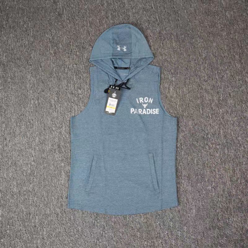 Áo Thun Thể Thao Sát Nách Có Mũ Trùm Đầu Dáng Rộng Mau Khô Thời Trang Cho Nam