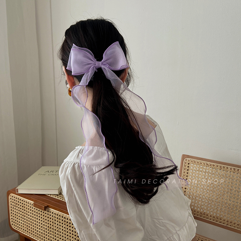 Kẹp Tóc Phối Ren Và Nơ Dễ Thương Cho Bé Gái