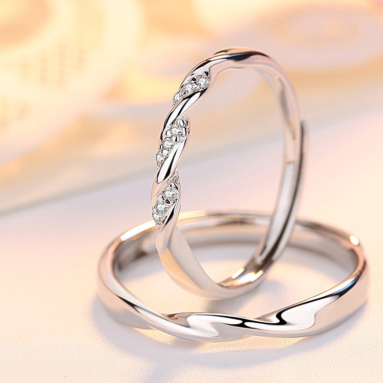 Nhẫn Mobius Cặp Đôi Bạc S925 Thiết Kế Độc Đáo Tự Điều Chỉnh - Nhẫn Bạc Sterling M.Lady Jewelry