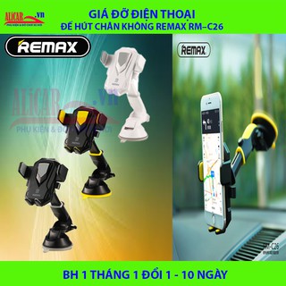Giá đỡ điện thoại đế hút chân không trên ô tô Remax RM–C26