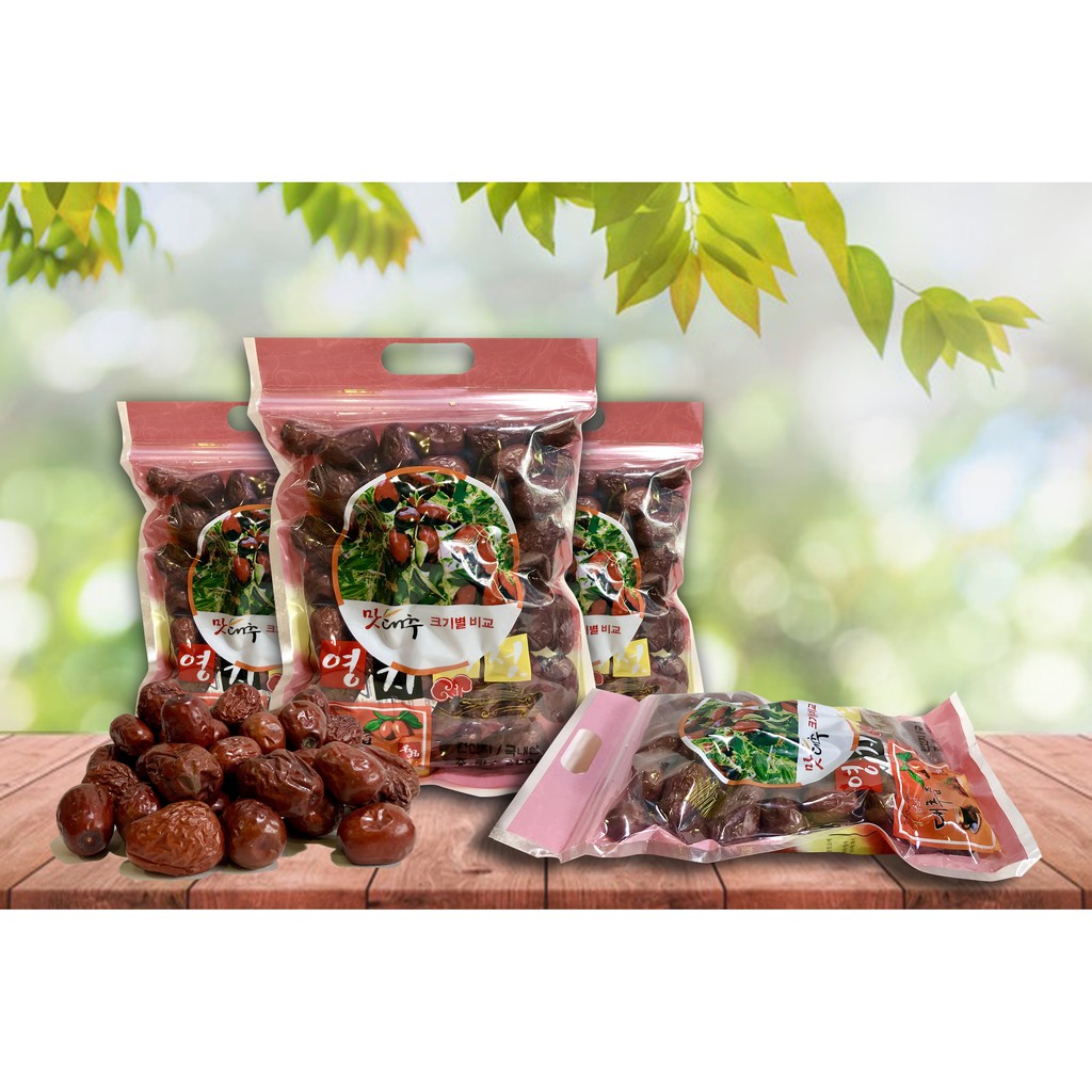 [DATE 2026]Táo Đỏ Hàn Quốc Sấy Khô Quả To - Bịch 500gr