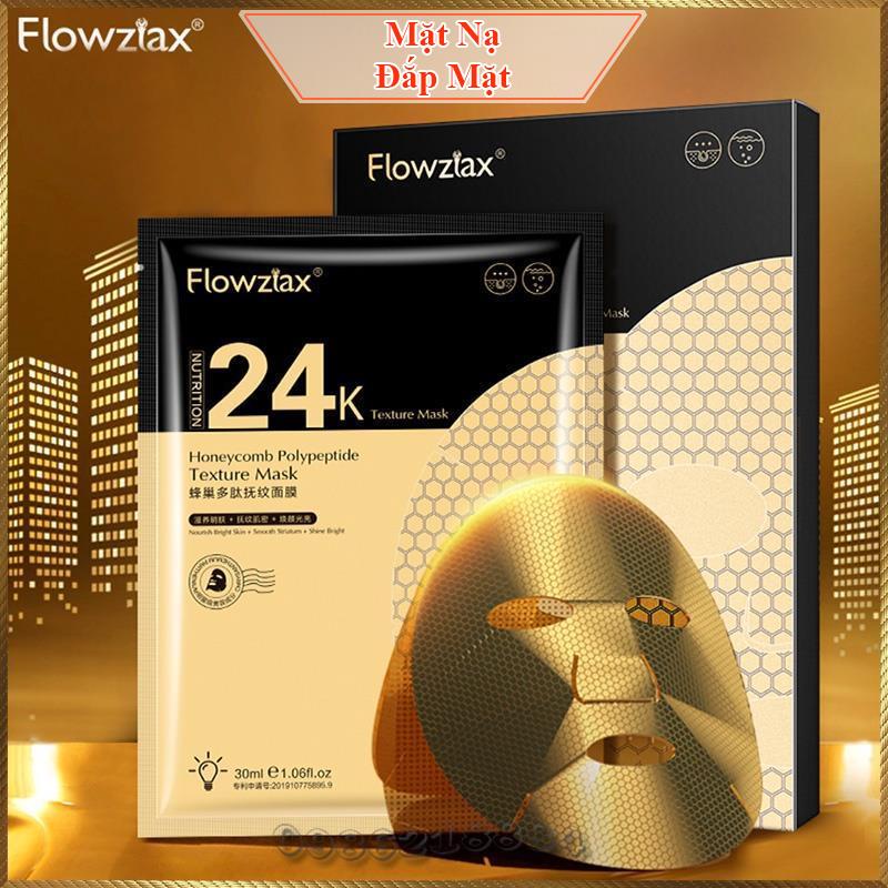 Mặt nạ tổ ong 24k Flowztax Honeycomb Polypeptide Texture Mask phục hồi trẻ hoá da FHP2