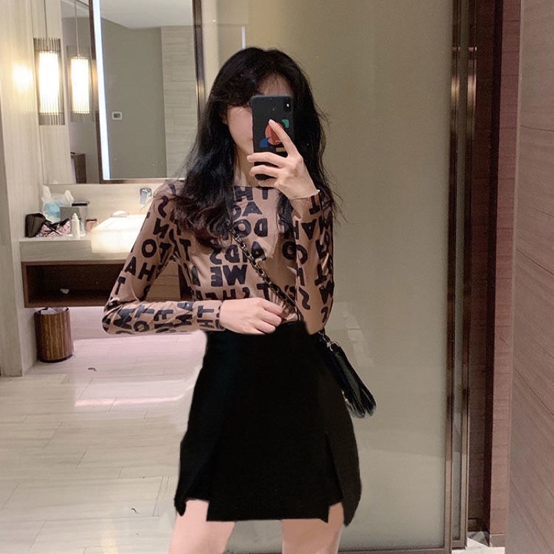 Quần giả váy nữ lưng cao chất tuyết mưa, Chân váy ngắn xẻ tà SUNA FASHION từ 40 - 56kg