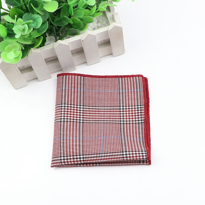 Khăn Tay Cotton Kẻ Sọc Caro Chất Lượng Cao Cho Nam