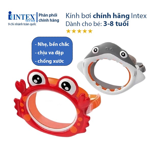 [LIFEMALL9915 - 12% đơn 99K] Kính bơi trẻ em INTEX 55915