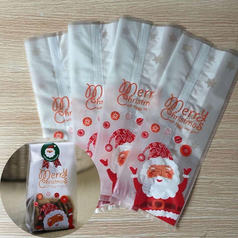 CONOPERY Bộ 50 Túi Đựng Bánh Kẹo In Hình Ông Già Noel Hoạt Hình