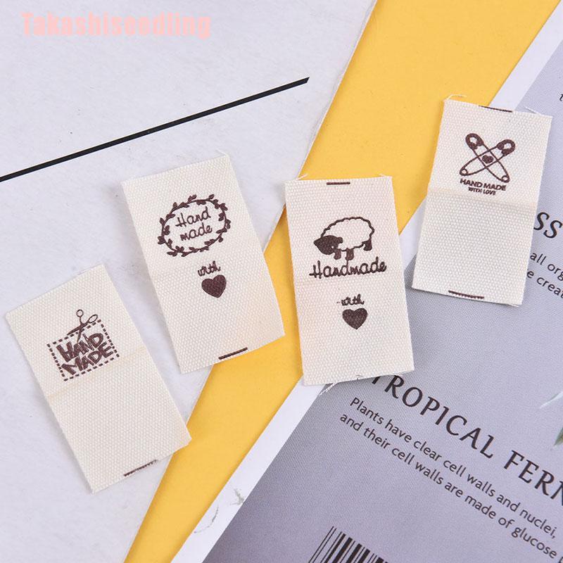 Bộ 100 Nhãn Dán Tự Làm Bằng Vải Thủ Công