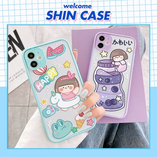 Ốp lưng iphone YuAn Cute nhám viền nổi cong 6/6plus/6s/6splus/7/7plus/8/8plus/x/xs/11/12/13/14/pro/max/promax/plus