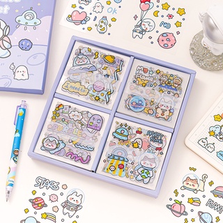 Set 100 tờ nhãn dán trang trí album ảnh hình Emmoo dễ thương
