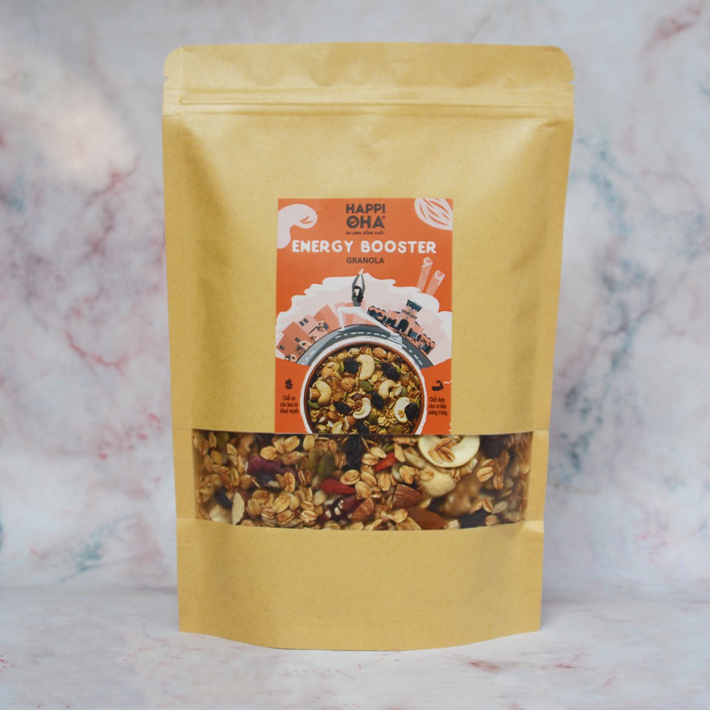 Granola 12 loại hạt trái 400g (óc chó đỏ, kỷ tử, mơ khô đặc biệt) - Ngũ Cốc Ăn Kiêng/Ăn Sáng - HAPPI OHA | BigBuy360 - bigbuy360.vn