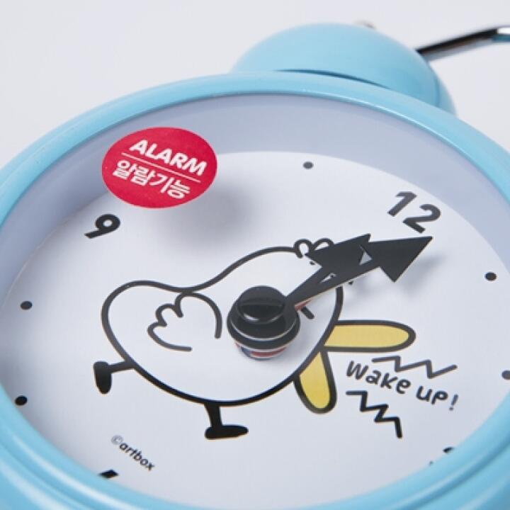 Đồng Hồ Báo Thức ARTBOX Hàn Quốc Để Bàn Màu Bạc Hà Họa Tiết Nhân Vật Mali