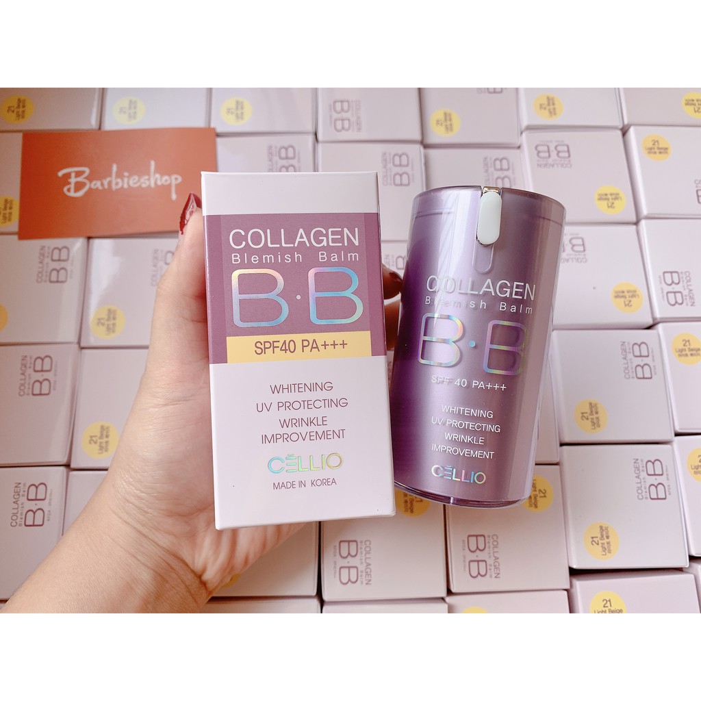 Kem Nền BB COLLAGEN CELLIO - Hàn Quốc SPF 40 PA+++