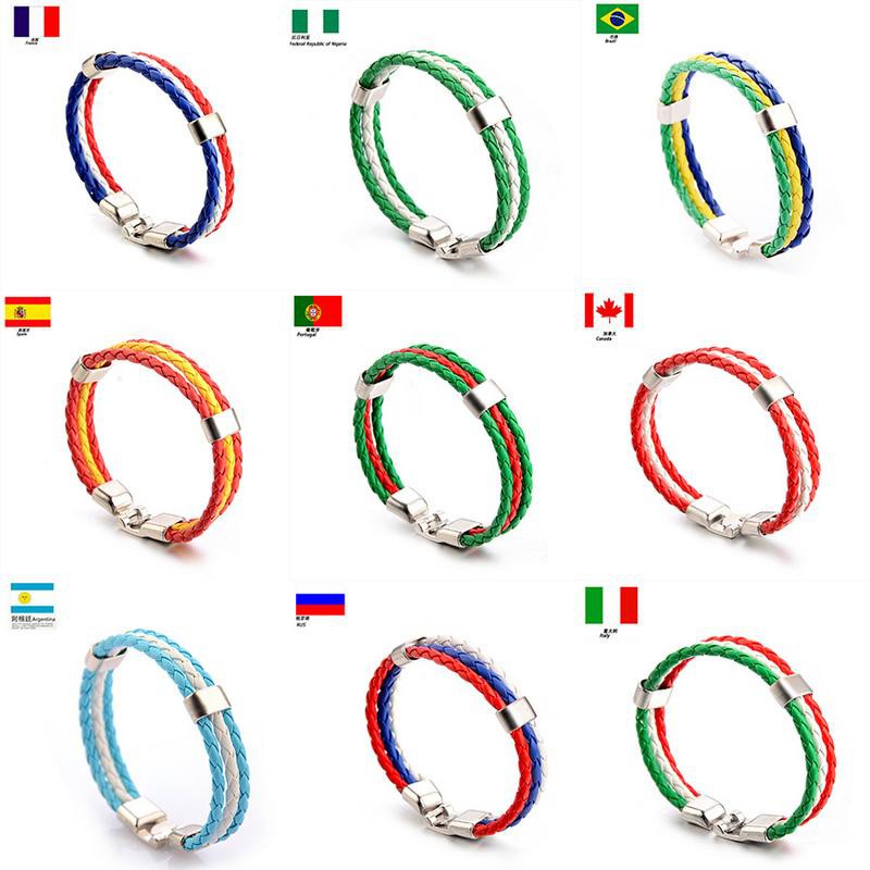Dây đeo cổ tay bằng da Rope thế giới