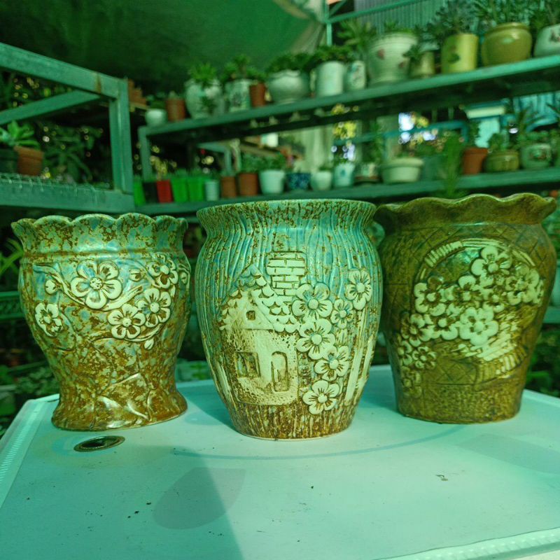 Chậu gốm cổ điển trồng cây siêu đẹp.