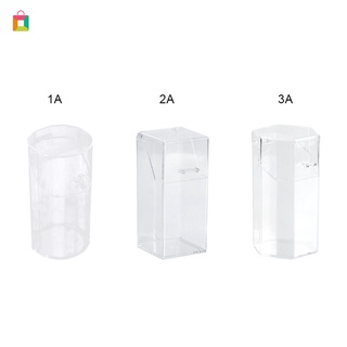 [Hàng mới về] Hộp đựng cọ trang điểm bằng nhựa acrylic trong suốt có nắp lật chống bụi tiện dụng 