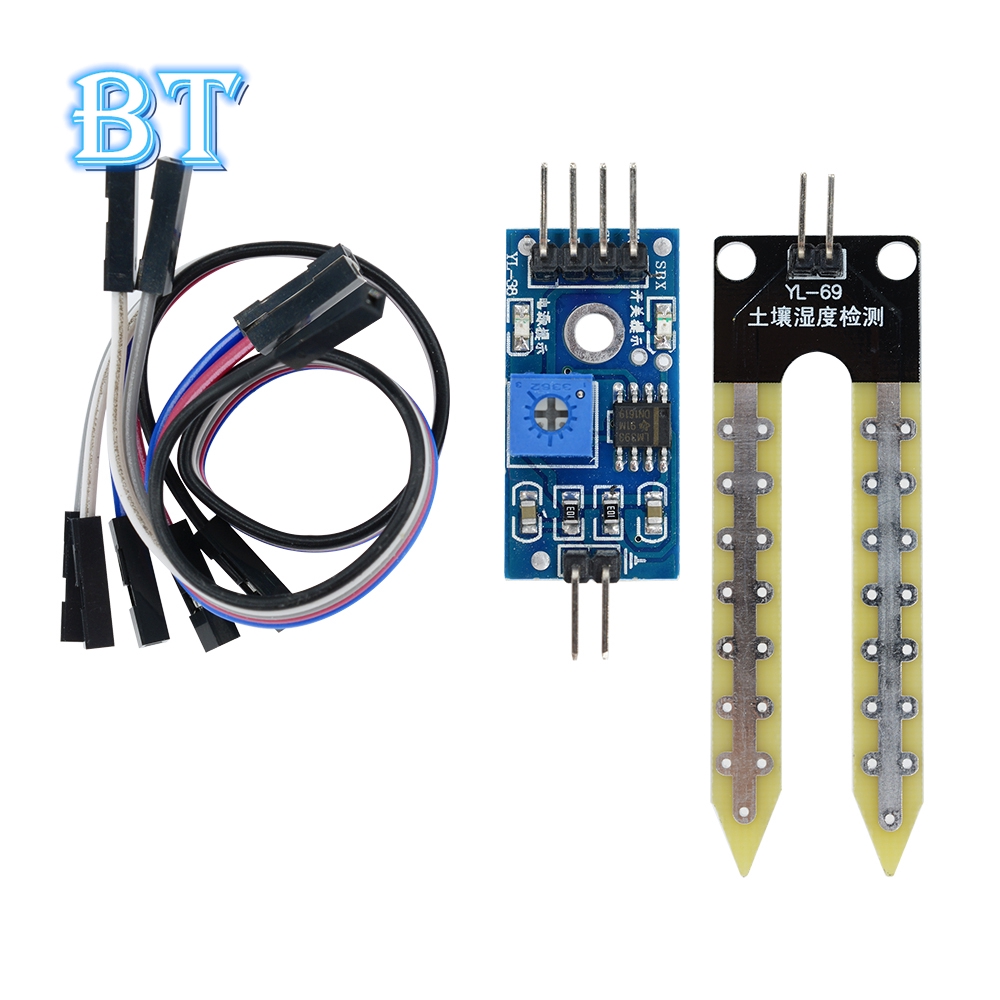 【READY STOCK】Mô Đun Cảm Biến Độ Ẩm Của Đất Cho Arduino 3.3v-5v