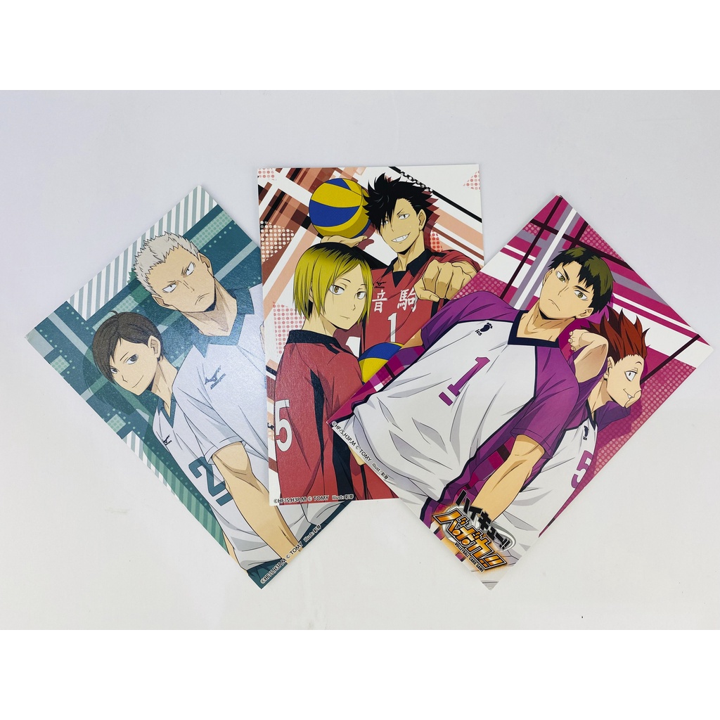 Postcard Haikyu!!, Bộ cờ bóng chuyền Haikyu!!, chất liệu giấy cao cấp, chọn ngẫu nhiên - 1 cái