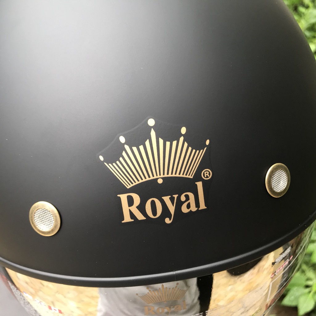 Mũ bảo hiểm Royal M139 đen nhám trơn