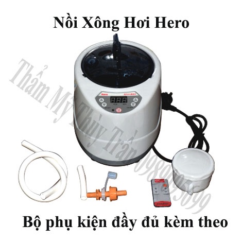 [Nồi xông 2 Lít Hero] Nồi xông hơi dùng cho lều xông, bồn xông, gội đầu tại nhà & Spa