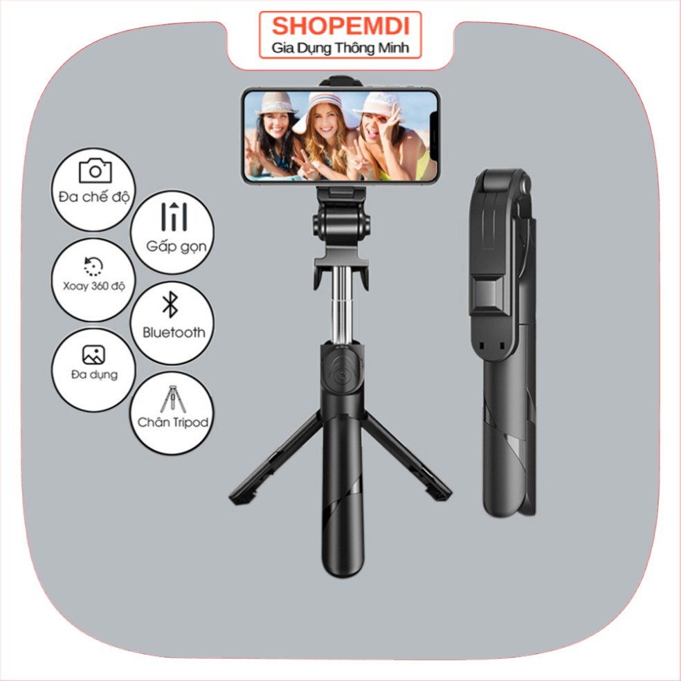 ❈Gậy chụp ảnh XT-02, gậy tự sướng có bluetooth 3 chân đa năng,selfie , chụp hình, giá đỡ điện thoại, lives