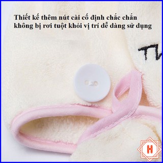  Khăn Quấn Ủ tóc, Làm Khô Tóc Siêu Tốc { H }