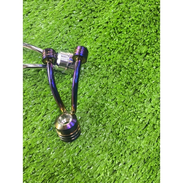 Móc 2 râu inox - titan