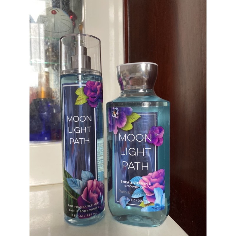BILL US - Bộ sản phẩm Set 2 chai Moonlight path của Bath and body works fullsize 236ml
