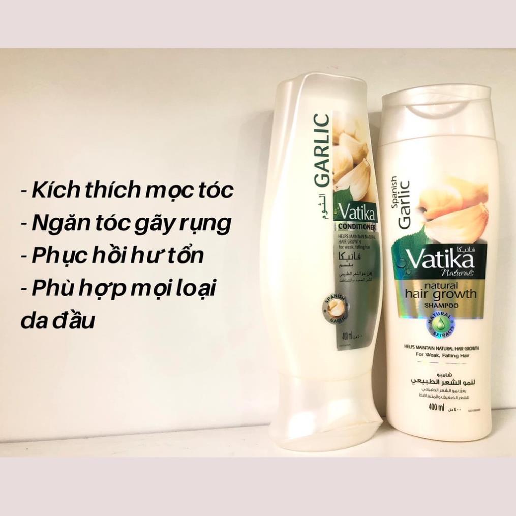 Dầu xả Vatika Garlic Conditioner Helps Maintain Natural Hair Growth chiết xuất tỏi kích thích mọc tóc