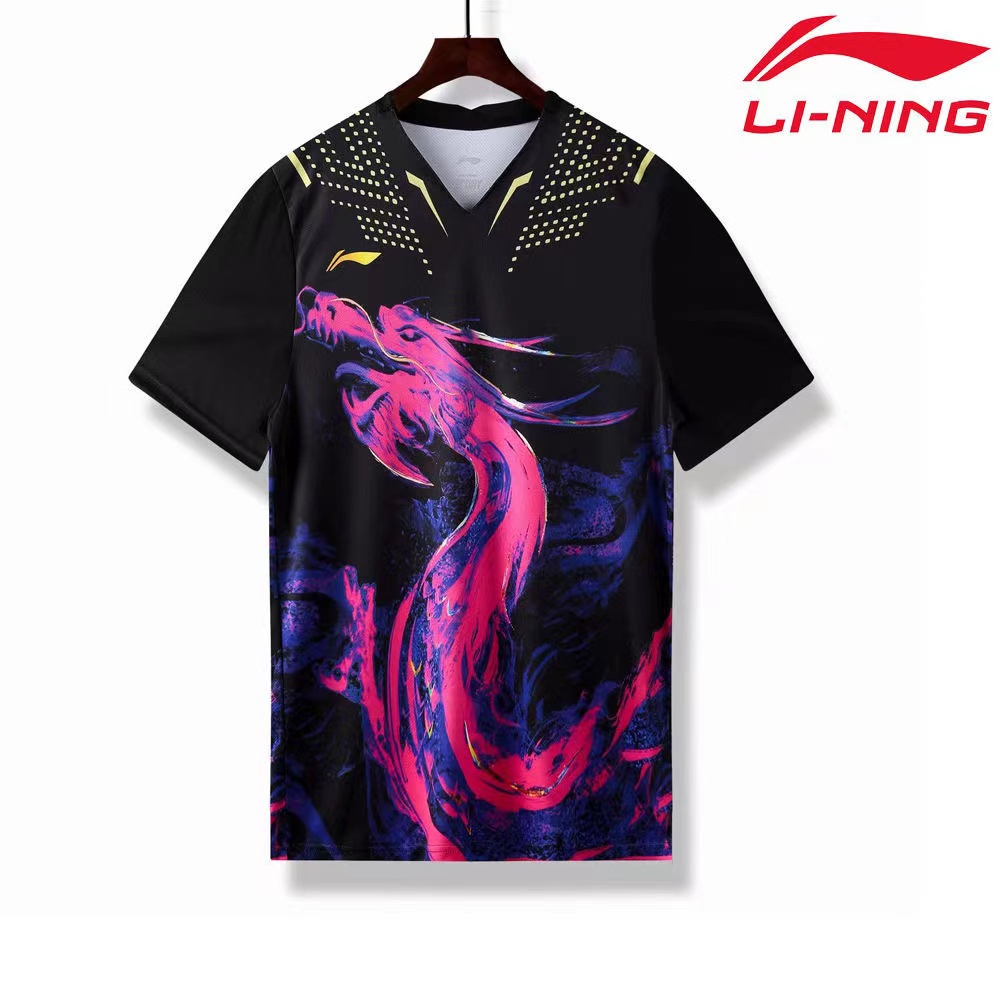 Li Ning Áo Đồng Phục Bóng Bàn Phong Cách Trung Hoa Quốc Quốc Gia Nhanh Khô Thoáng Khí Cho Nam Và Nữ 3675