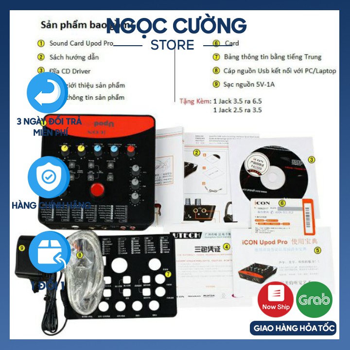 Soundcard Icon Upod-Pro Chính hãng - 72 Hiệu Ứng.