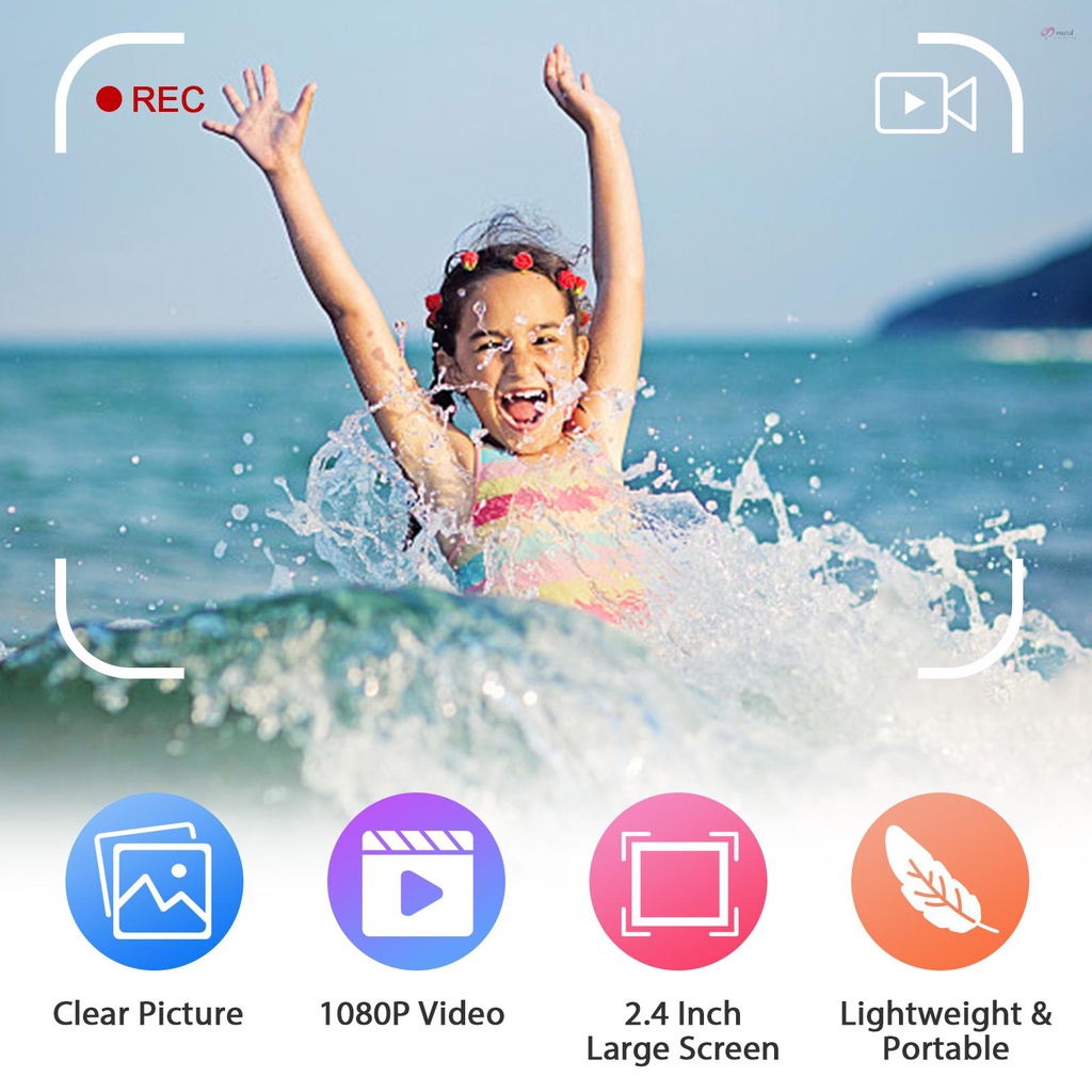 Camera kỹ thuật số mini độ phân giải cao 1080P 20 Mega Pixels màn hình 2.4 inch
 | BigBuy360 - bigbuy360.vn