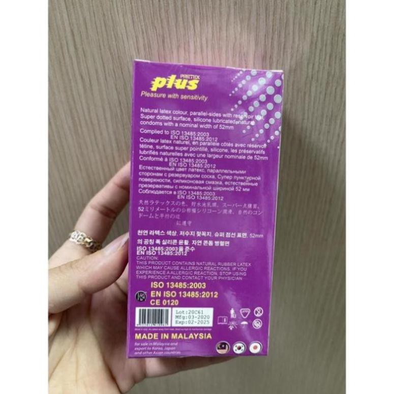 Bao cao su Pretex plus hộp 10chiếc gân gai dth94