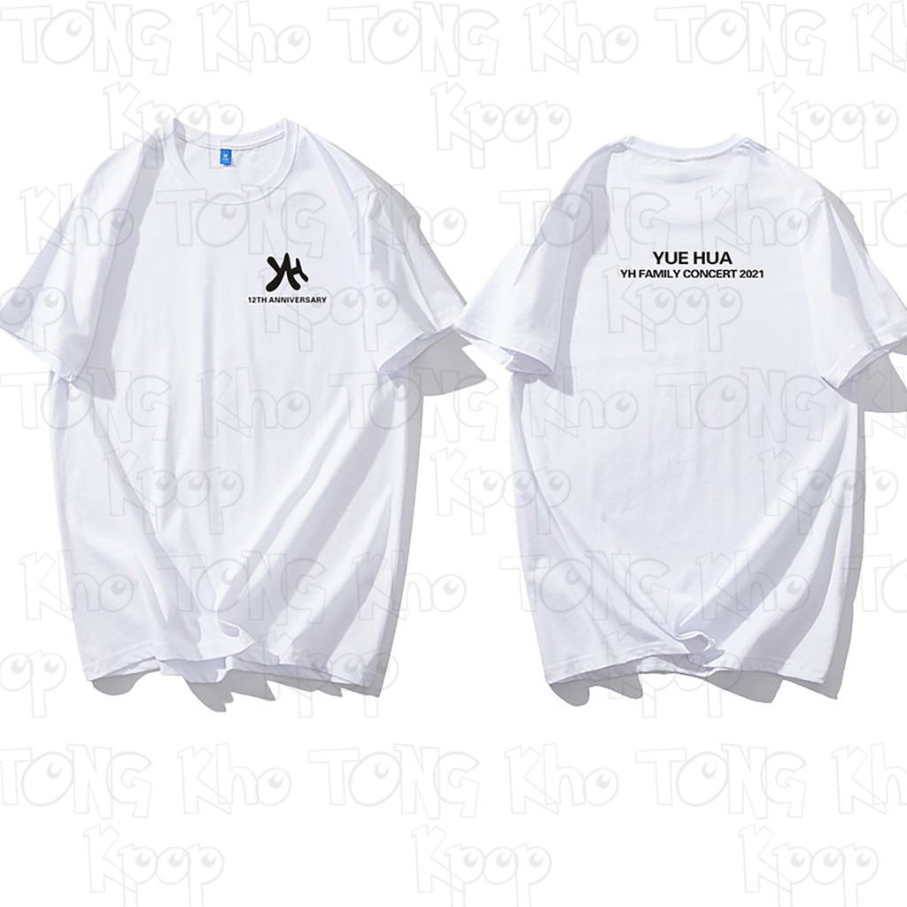 Áo thun phông trắng in hình KỈ NIỆM 12 NĂM YUEHUA cheap moment VƯƠNG NHẤT BÁC idol diễn viên hoa ngữ thời trang