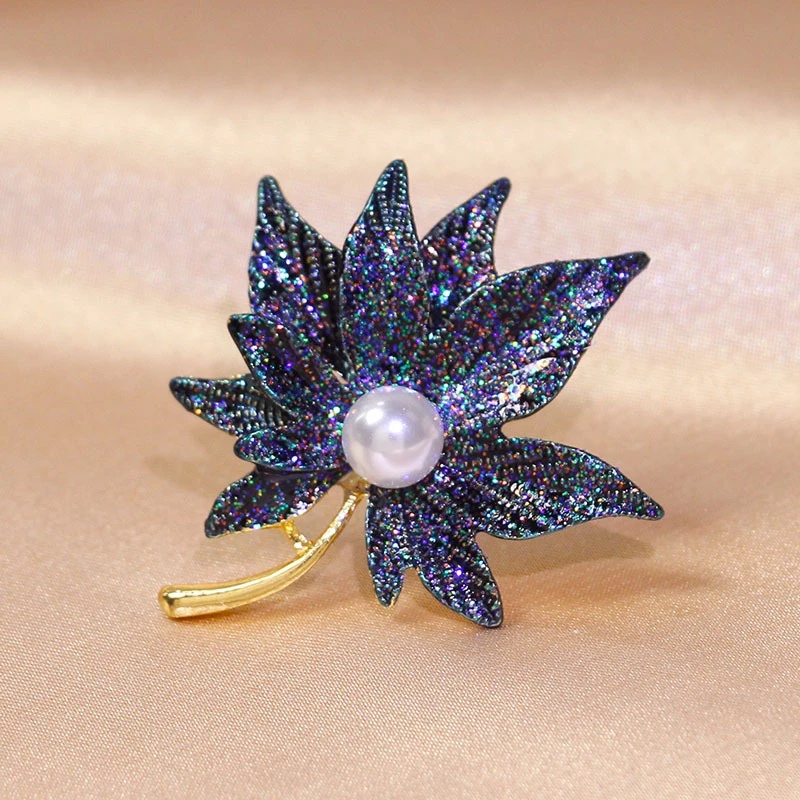 Ghim Cài Áo Hình Hoa Đính Ngọc Trai Sang Trọng Cho Nữ