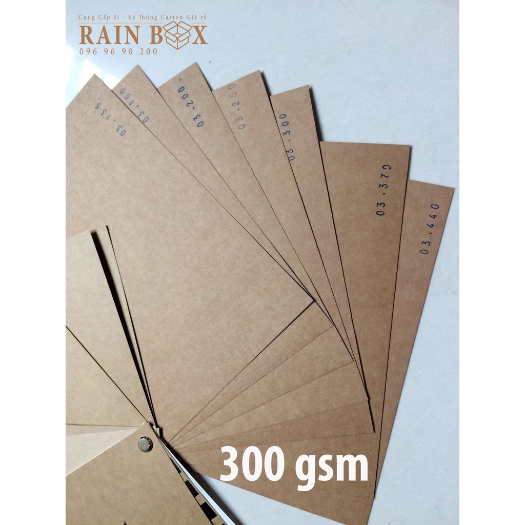 Giấy Kraft bìa cứng - 300gsm-làm bìa, hộp gói quà, sổ tay