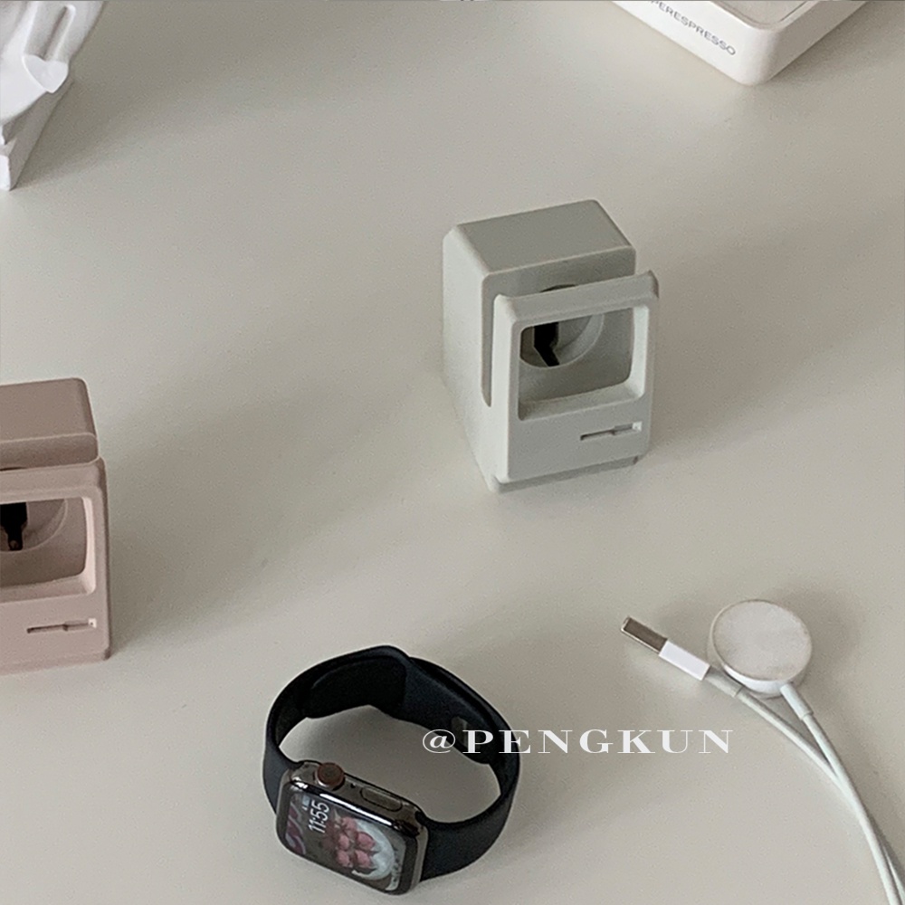 Đế sạc cho đồng hồ Iwatch 4 5 6 SE bằng silicone kiểu cổ điển