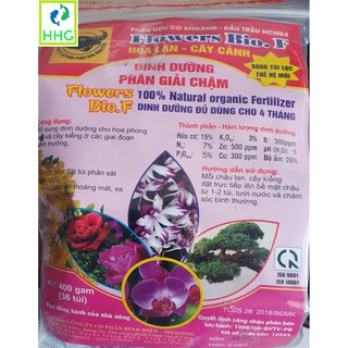 PHÂN ĐẦU TRÂU TAN CHẬM FLOWERS BIO.F 400G