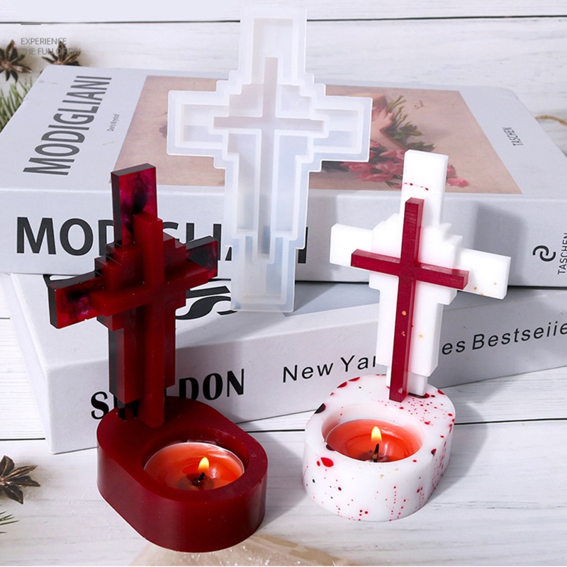 Bộ Khuôn Silicone Làm Chân Nến Resin DIY