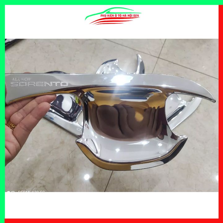 Ốp hõm mạ crom Sorento 2020-2021 sáng bóng chống trầy bảo vệ cửa xe ô tô