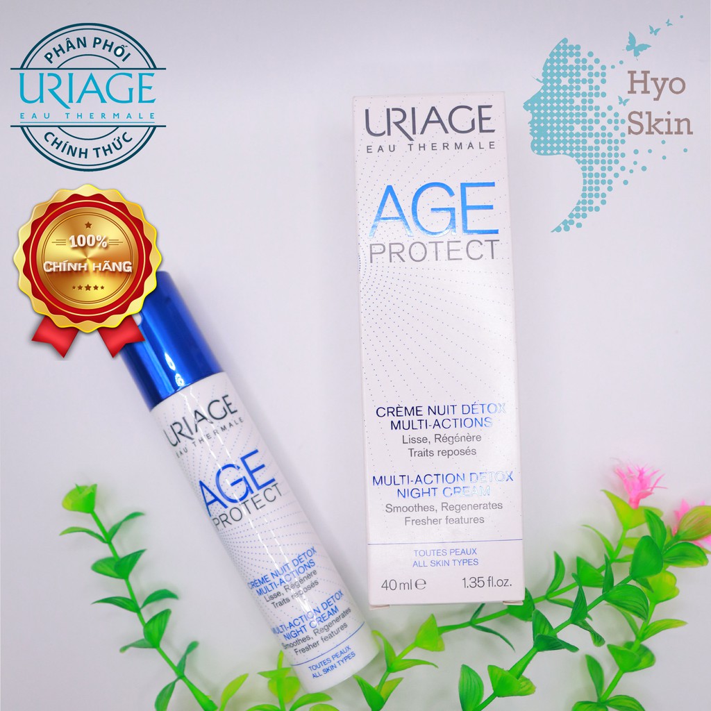 [CHÍNH HÃNG] Kem Chống Lão Hoá Da Ban Đêm Cho Mọi Loại Da URIAGE URIAGE AGE PROTECT CREME NUIT DETOX MULTI-ACTIONS 40ml