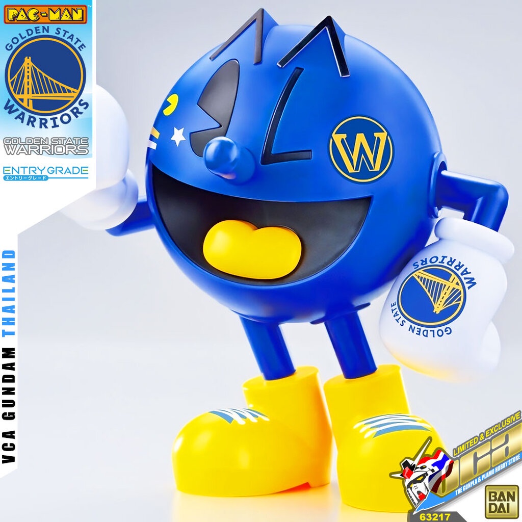 BANDAI ️ ENTRY GRADE EG PAC-MAN PAC MAN PAC MAN GOLDEN STATE WARRIORS NBA BASKETBALL TEAM