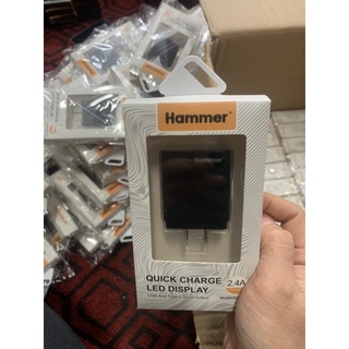 Củ sạc Hammer  2 cổng đèn led