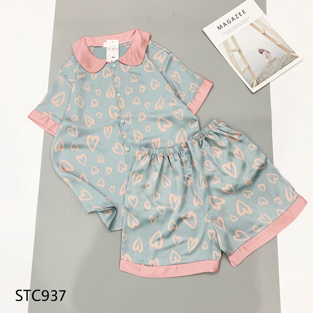 ĐỒ BỘ ĐÙI PIJAMA LỤA SATIN CAO CẤP NỮ